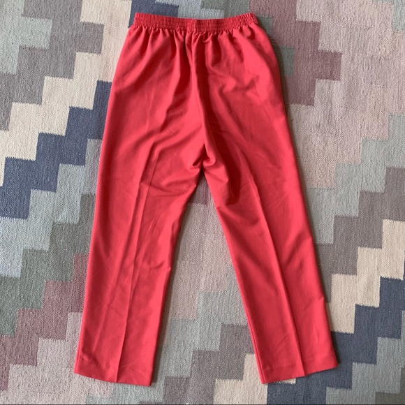 Coral Petite High-Waisted Alfred Dunner Pants 6P - Picture 2 of 8